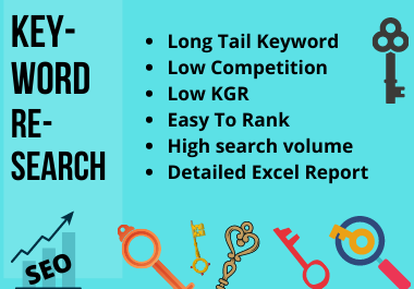 I will do unique long tail SEO key word research &amp...