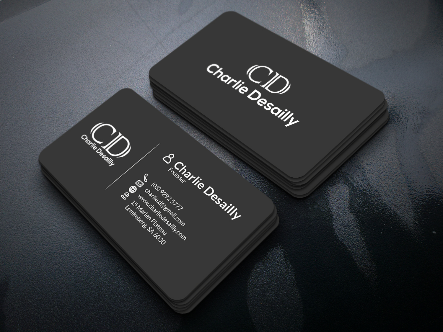 I will design a professional minimalist business card