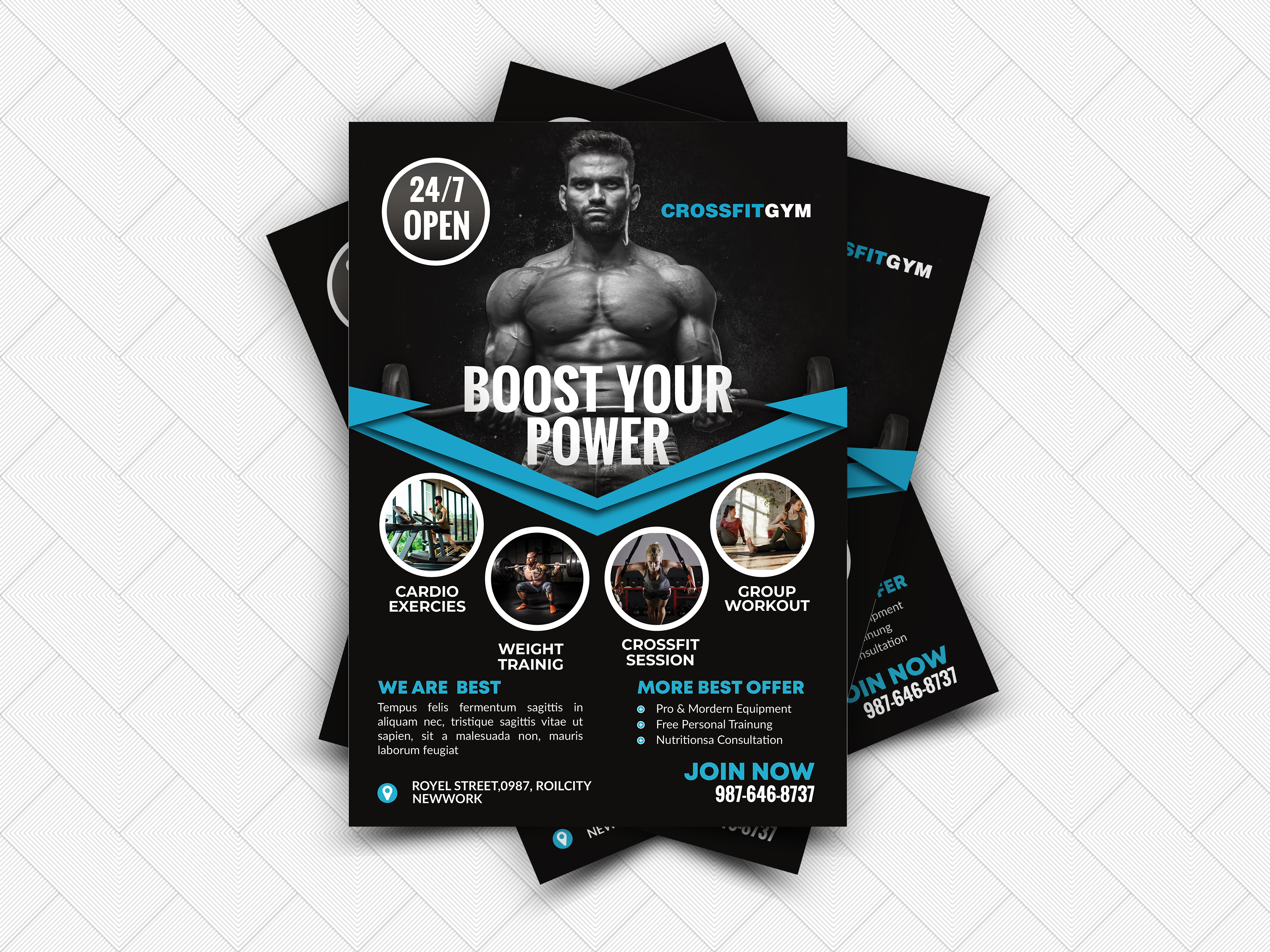 I will do Professional and Unique flyer design within...