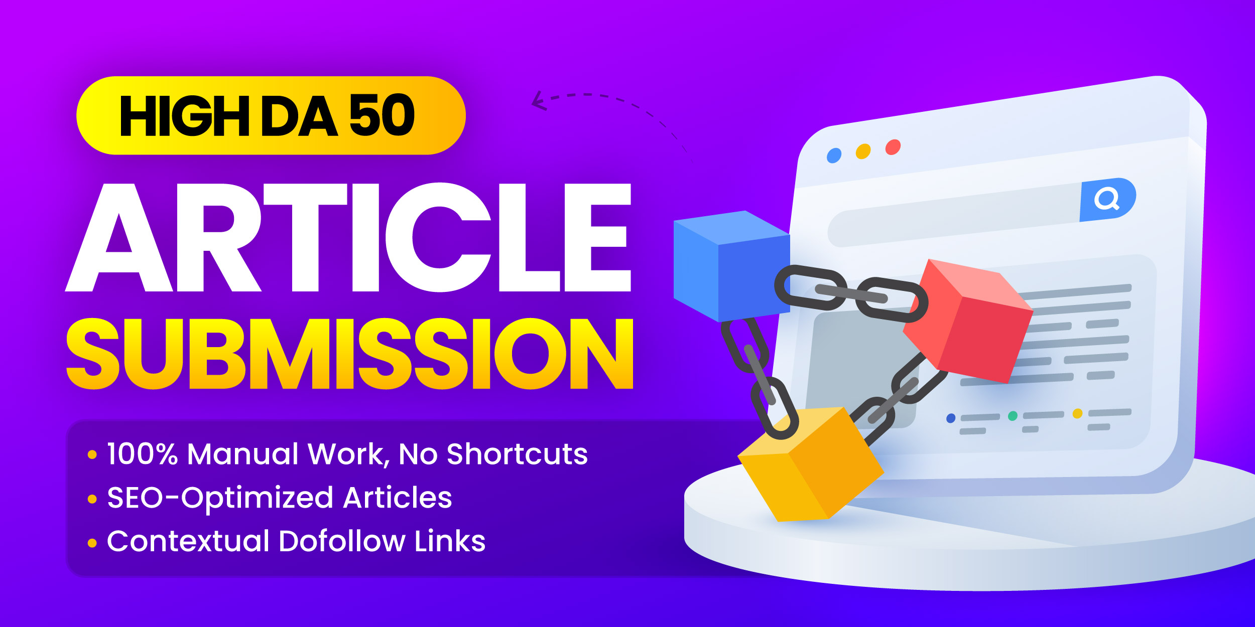 Improve Rankings Fast With 50 SEO-Optimized Article S...