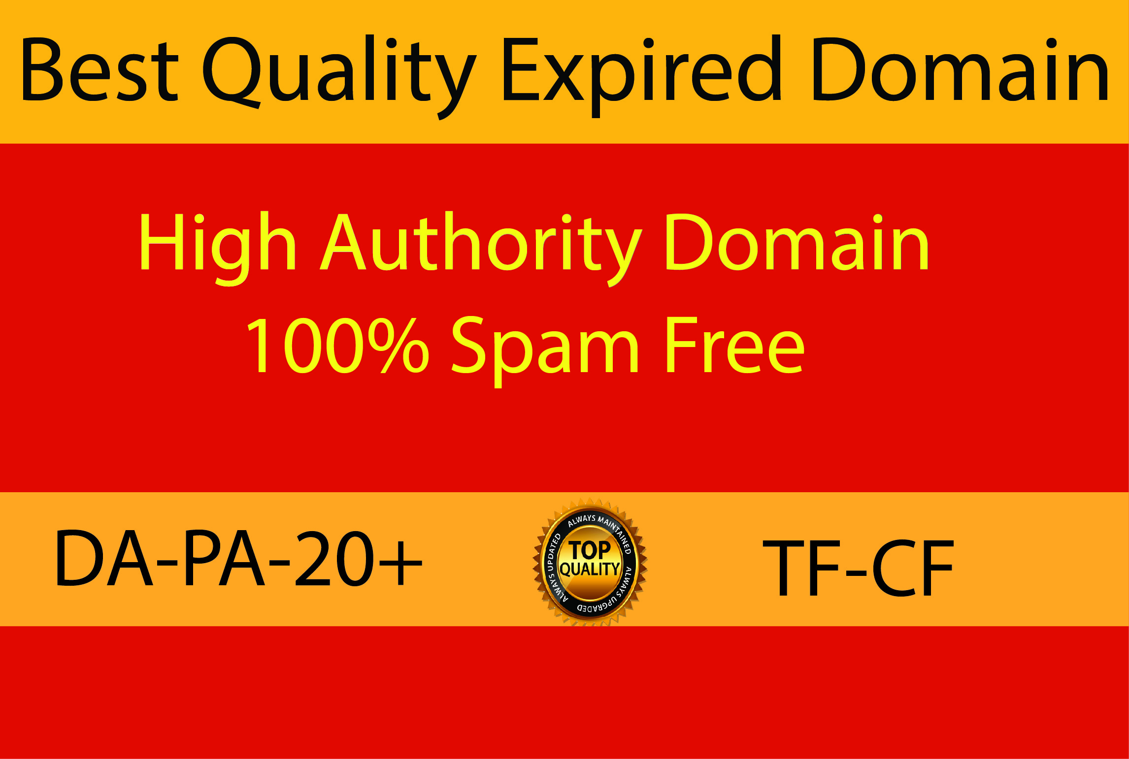 I will Provide niche relevant 1 High Authority Expire...
