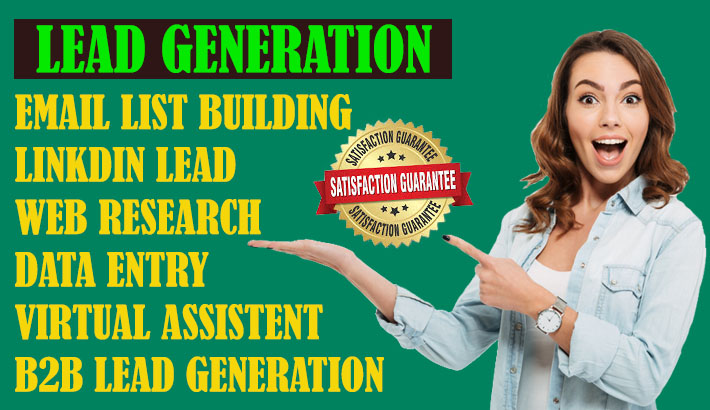 I will do b2b lead generation and web research, data...