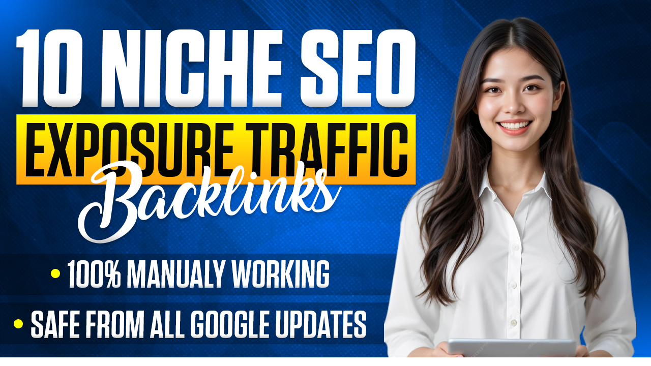 I will do 10 Permanent Niche Backlinks from Real Site...