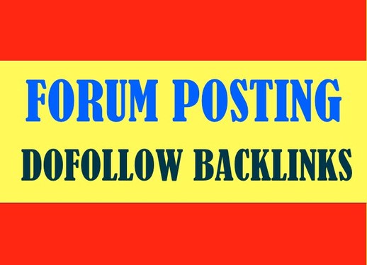 Manually create 30+ Forum Posting high domain authori...