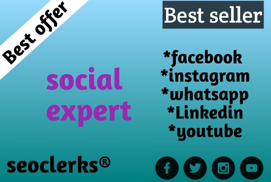 you can chose me your trusted social media manager