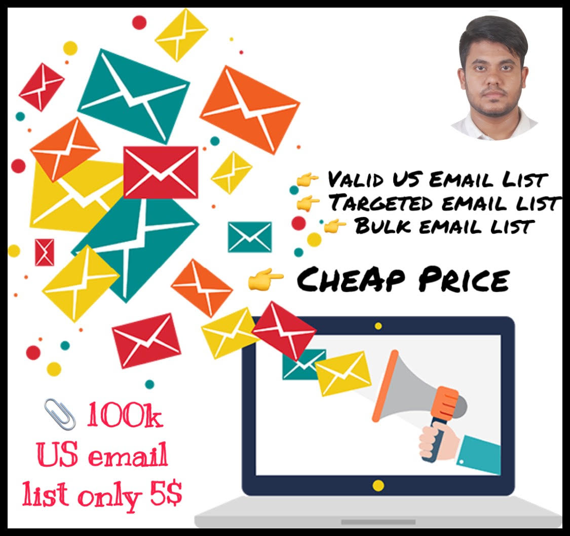 Provide you US 10k Valid Email list for your brand bu...