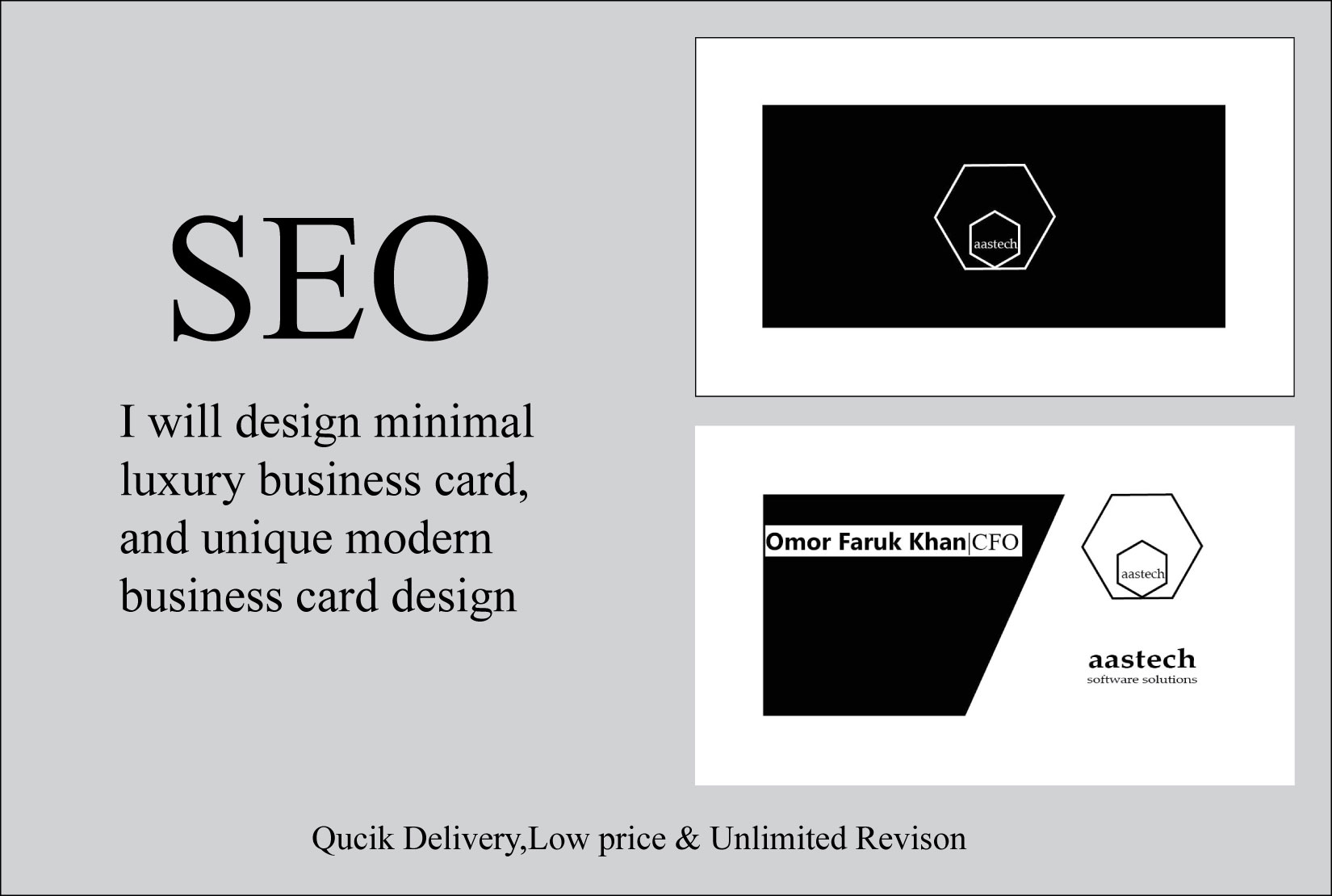 I will make awesome and professional business card fo...