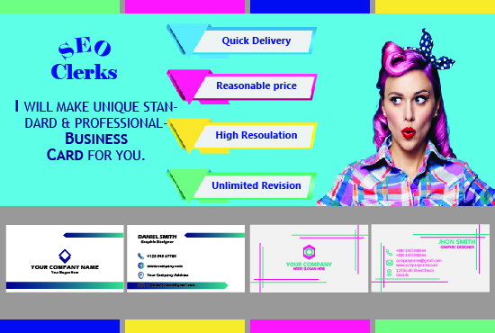 I will make unique, standard & professional busin...