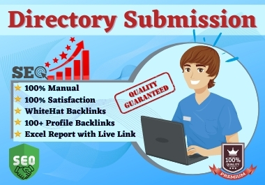 I will do 100+ directory submission Backlinks Manuall...
