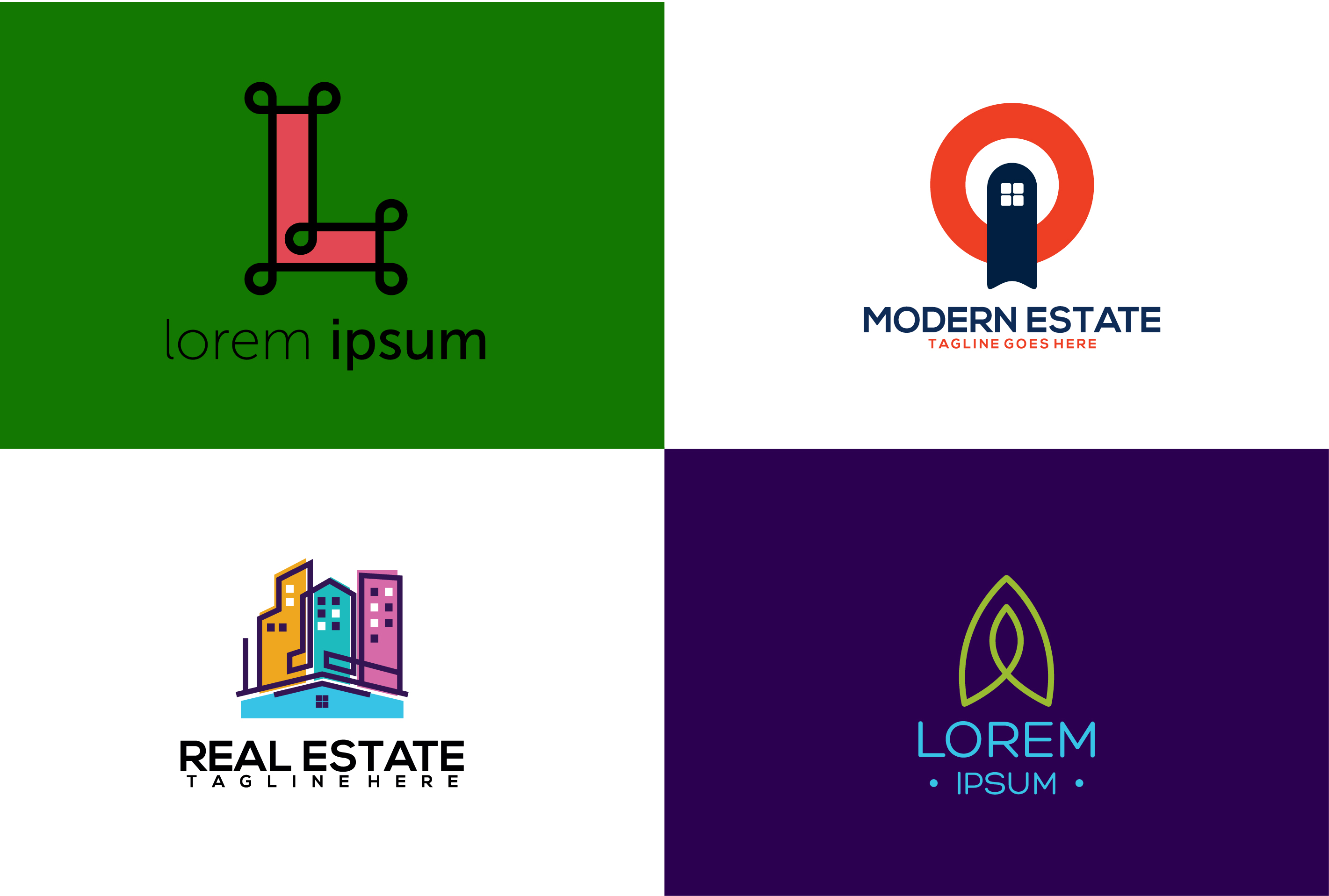 I will do minimalist flat logo design
