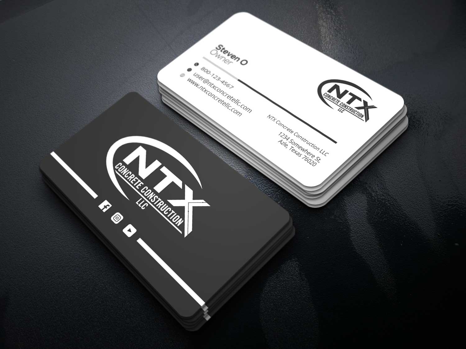 I will design a minimalist name card or business card...