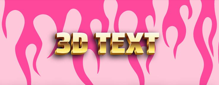 I will Create your name, logo, or your text into 3D...