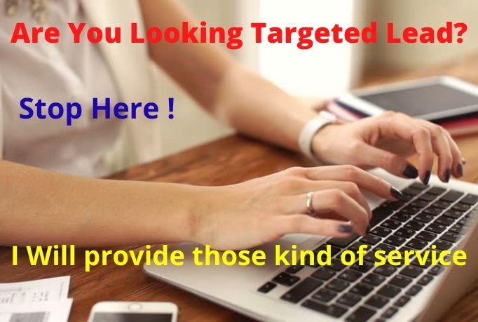 I will provide any kind of b2b lead generation & ...
