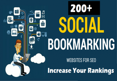 Add your site to 200+ SEO social bookmarks high quali...