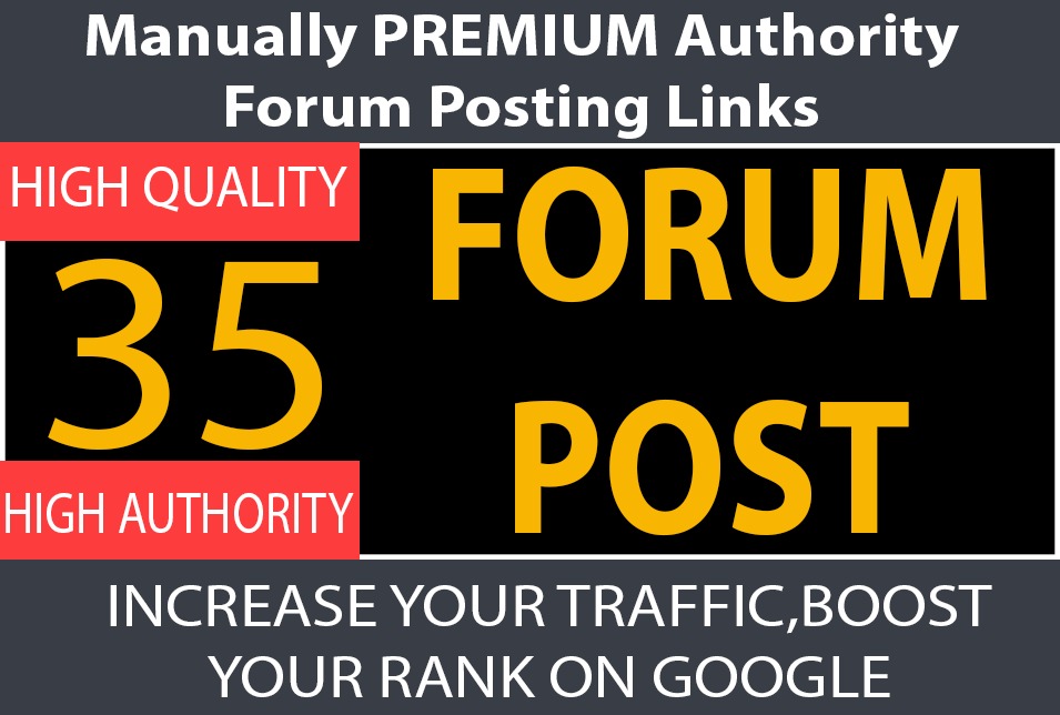 Get Traffic Booster 30 Forum Post Links to Boost Goog...