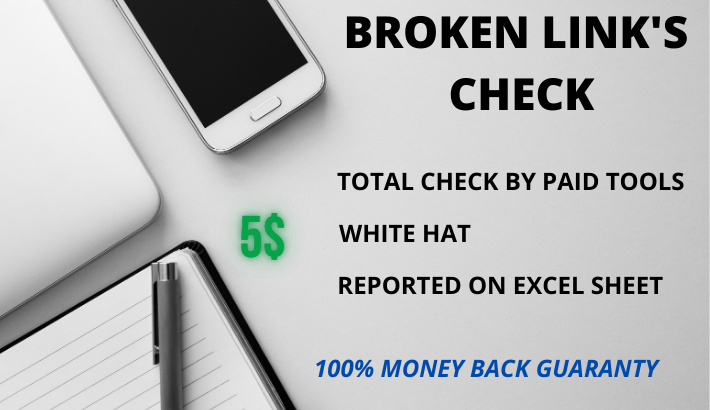 Broken link check & list will provided in excel s...