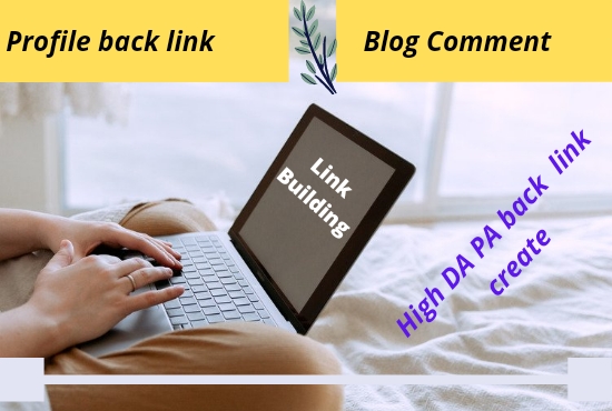 i will create high DA PA back Link That actually rank