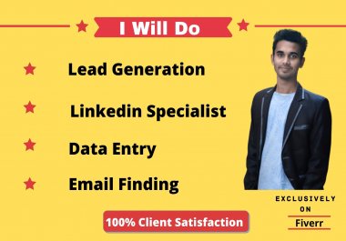 I will collect b2b targeted business leads, linkedin...