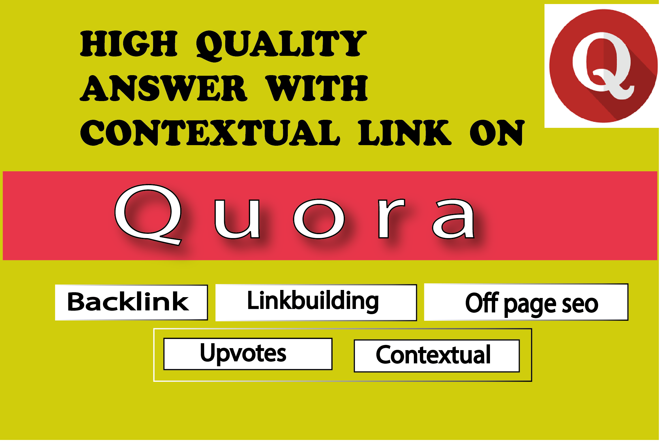 30 unique Quora answer with backlink