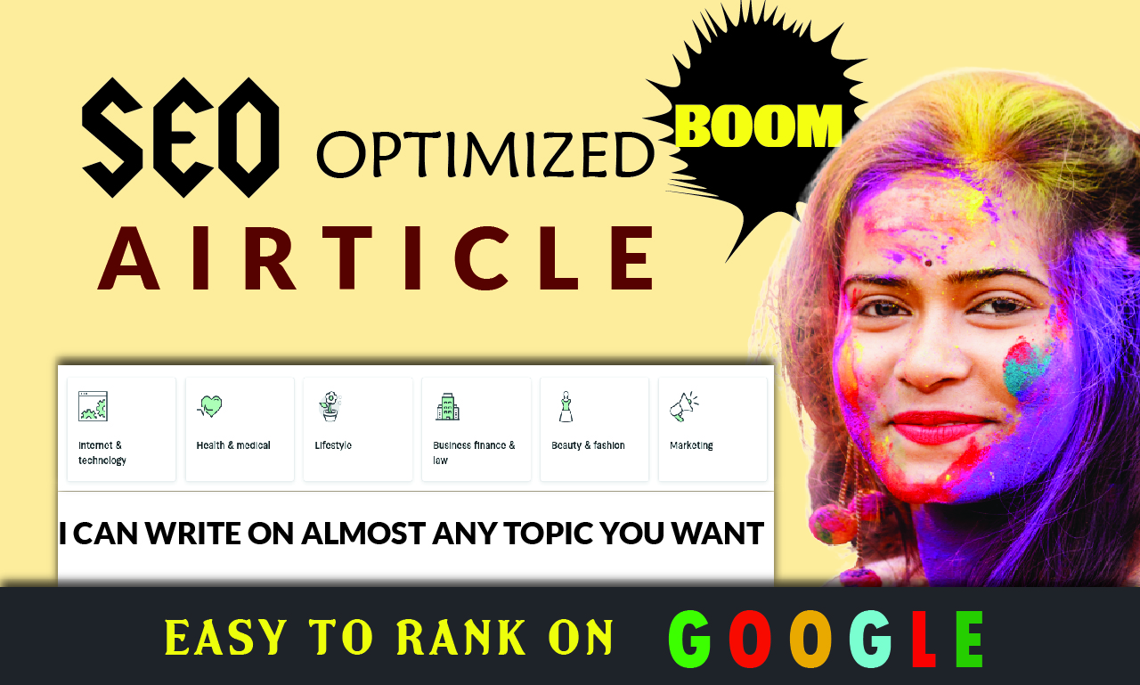 I will write SEO optimized content for your website o...