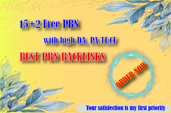 Build 15 High DA PA TF CF Homepage PBN Backlinks with...