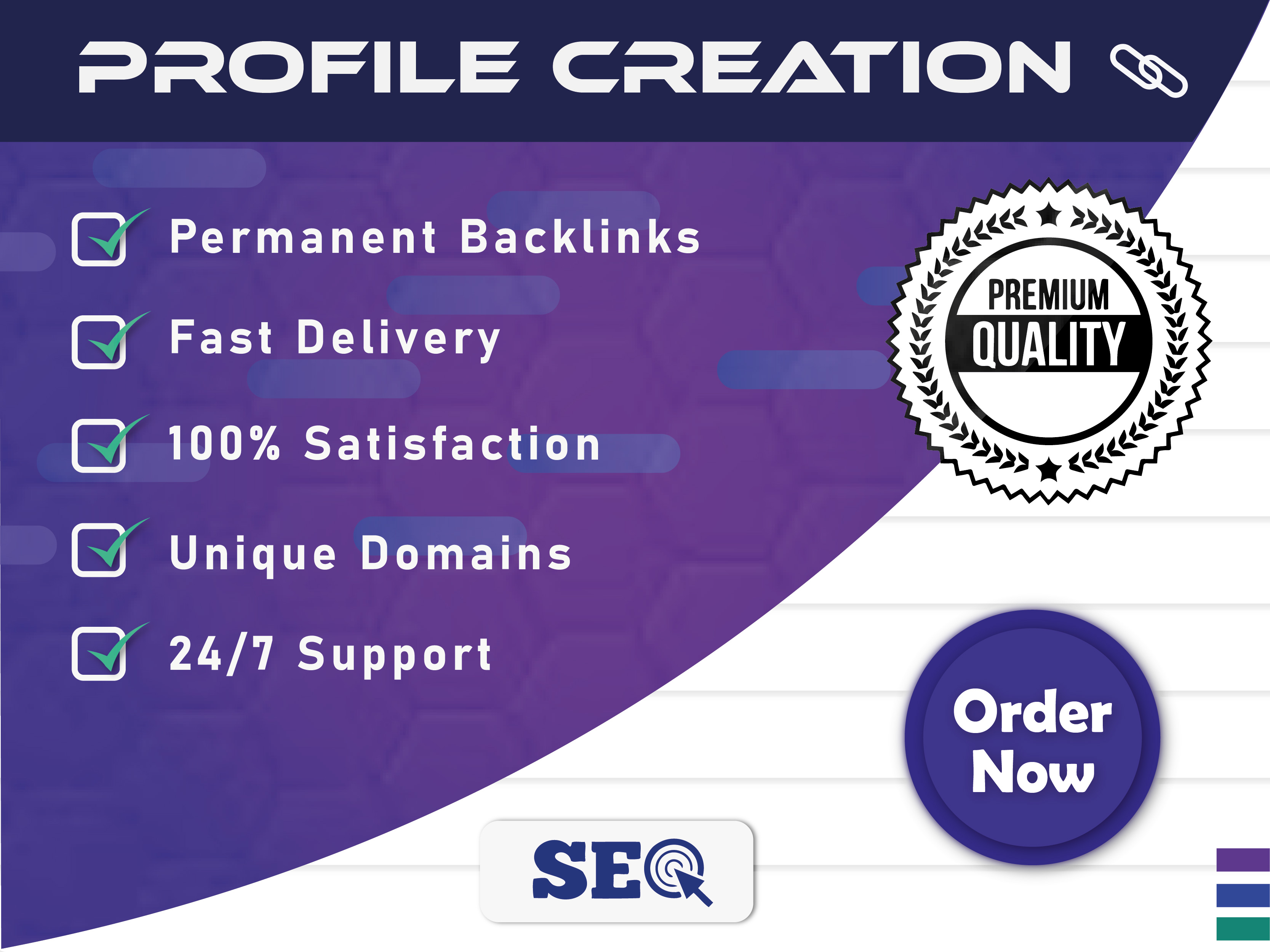 I will generate 50 high quality social media profile ...