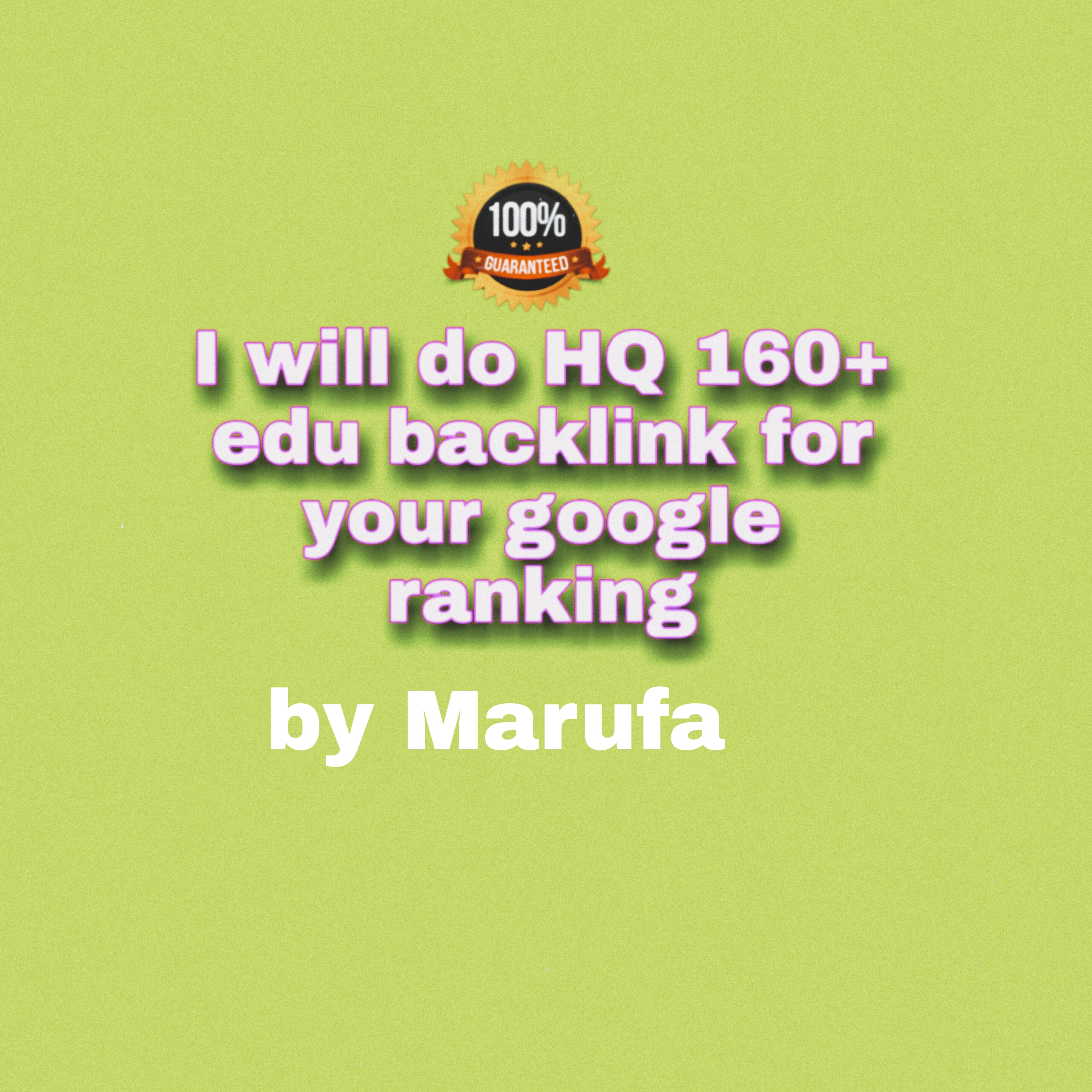 I will do 160+ HQ edu backlink for your google rankin...