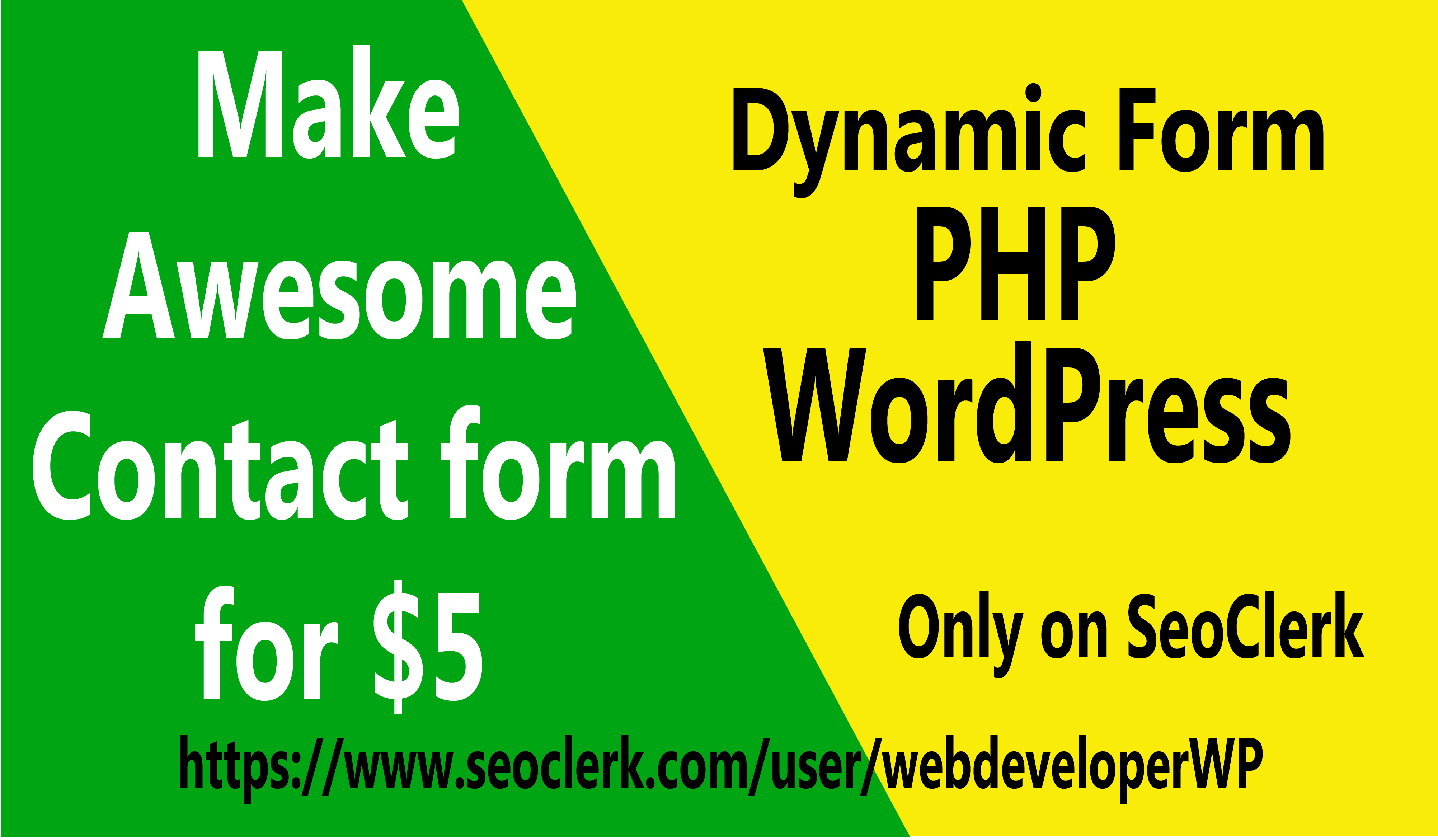 I will Make Awesome Contact Form for Your Website
