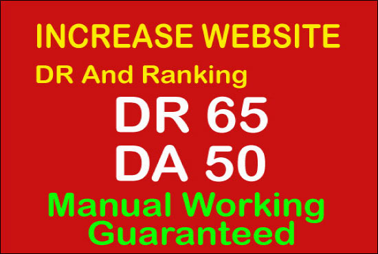 i'll increase Ahref domain rating 50 plus Moz DA 50 p...
