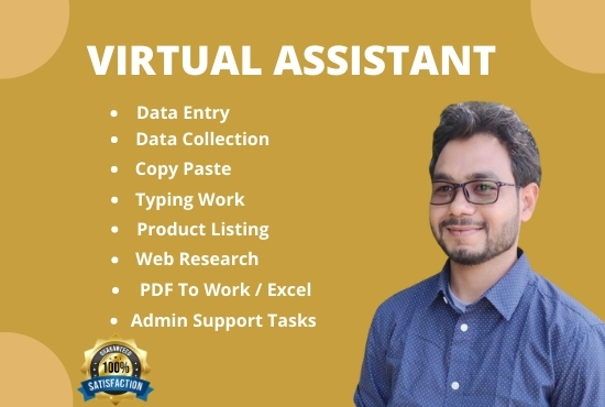 do data entry, data scraping, copy paste jobs, typ...