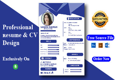 I Will Provide Resume/CV Writing Service Professional...