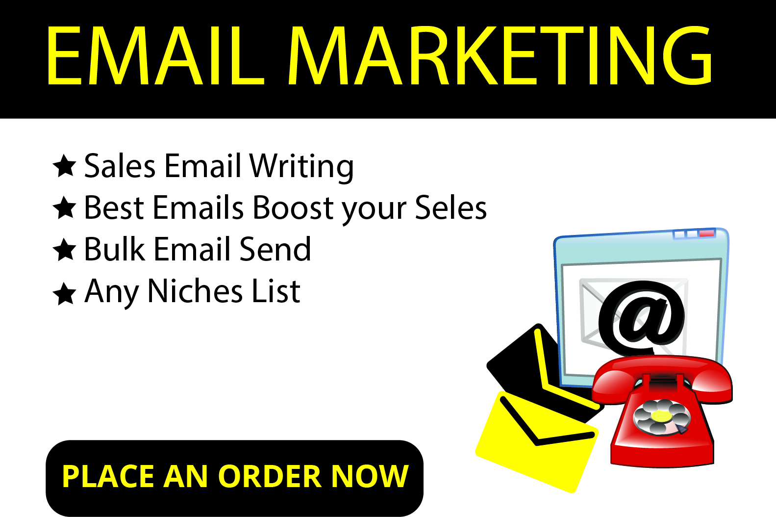 I will write professional content for email marketing...