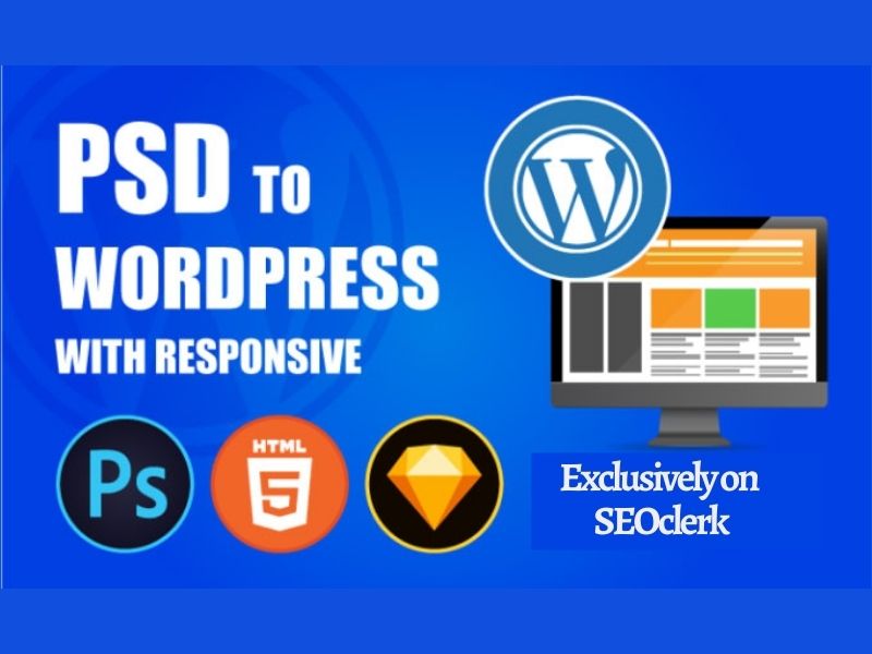 I will convert psd, xd, sketch, html to wordpress ...
