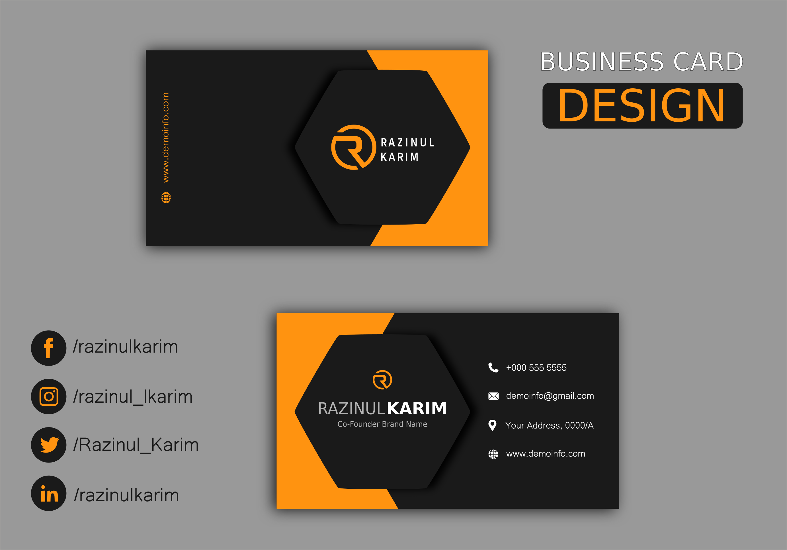 Professional Unique Premium Business Card within 12 h...