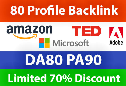 1 Do 80 High Domain Profile BackLink For Increase You...