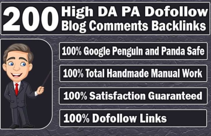 do 200 unique domain dofollow blog comment with high ...
