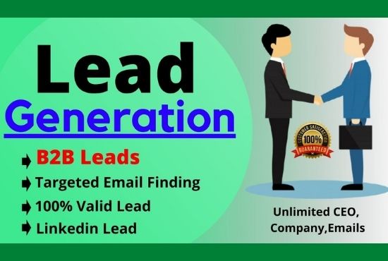 I will get 80 B2B Lead Generation for your business a...