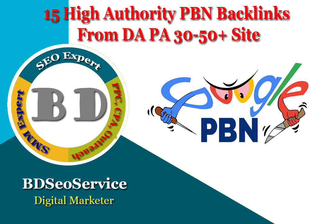 15 High Authority PBN Backlinks From DA PA 30-50+ Sit...