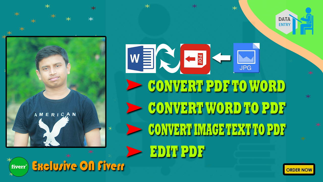 I will convert pdf to word or word to pdf format