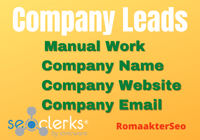 I will collect perfect company leads based on your ta...