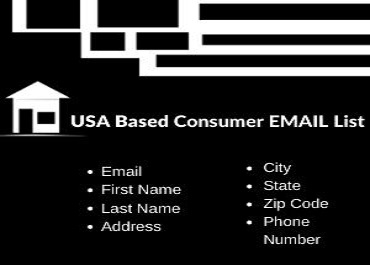 You will get 1K fresh & verified USA consumer lis...