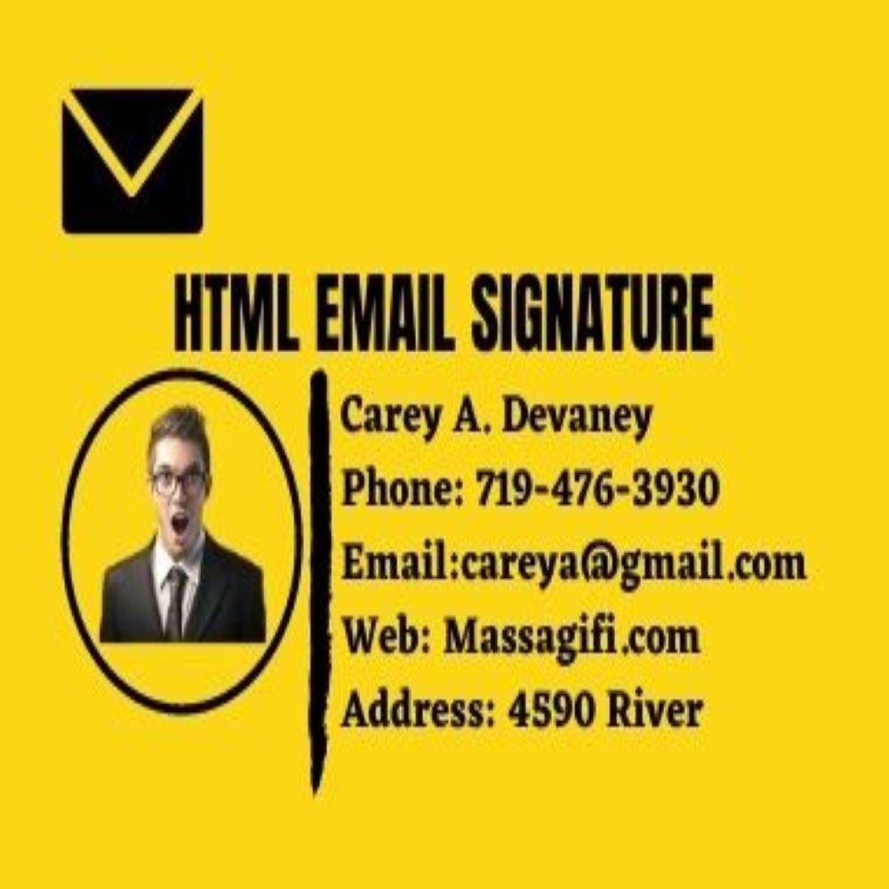 i will create a professional email signature for you ...