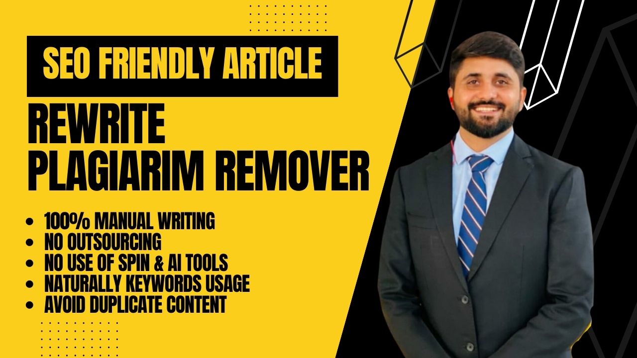 I will rewrite and improve your content with expert a...