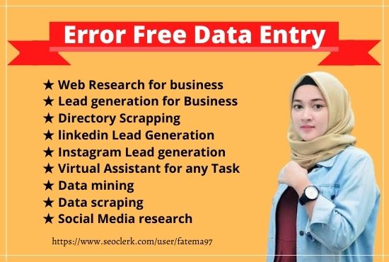 I will do 15 b2b lead generation, excel data entry, ...