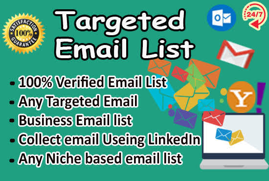 I will provide 100 verified email scraping from any w...
