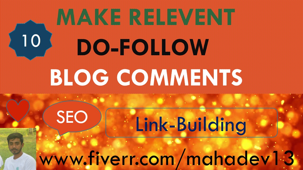 I will do high quality backlinks using relevant blog ...