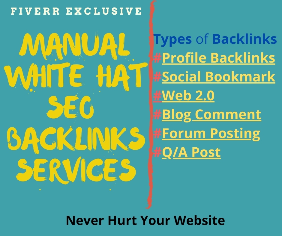 I will do high da manual high quality seo dofollow ba...