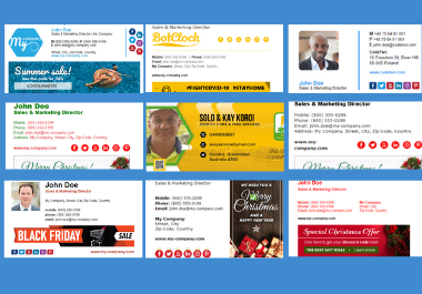 Design eye-catching professional clickable HTML email...