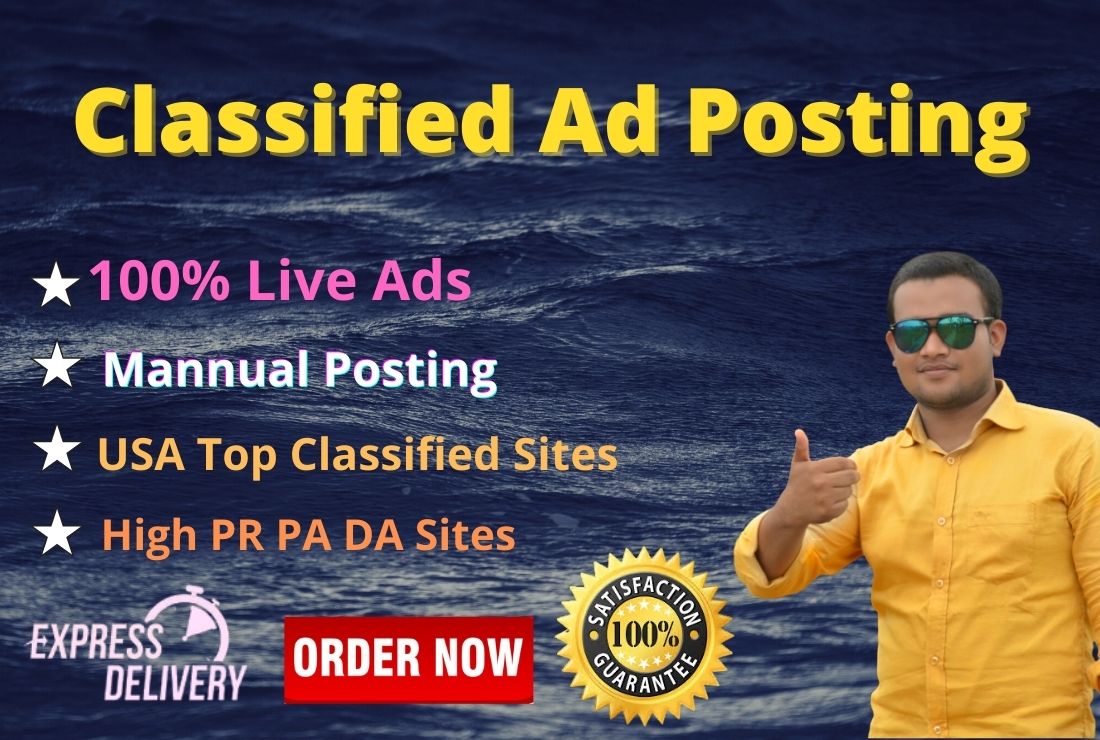 I will post your ad to 50 USA top classified ad posti...
