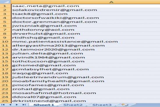 I can collect 1k niche based valid email list